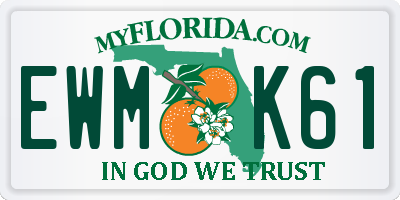 FL license plate EWMK61