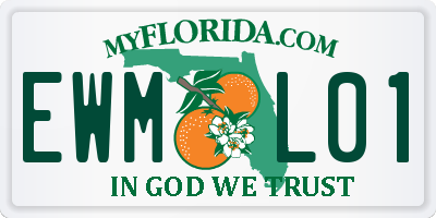FL license plate EWML01