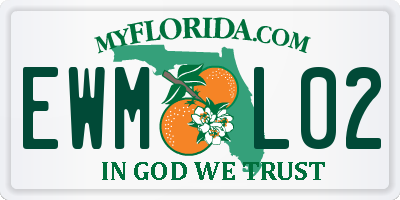 FL license plate EWML02