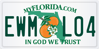 FL license plate EWML04