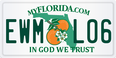 FL license plate EWML06