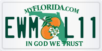 FL license plate EWML11