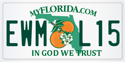 FL license plate EWML15