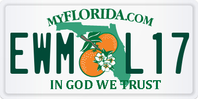 FL license plate EWML17