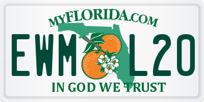 FL license plate EWML20