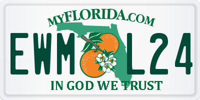 FL license plate EWML24