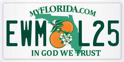 FL license plate EWML25