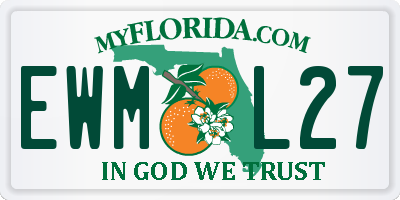 FL license plate EWML27