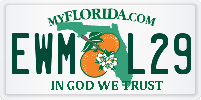 FL license plate EWML29