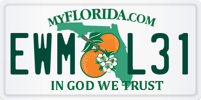 FL license plate EWML31