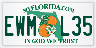 FL license plate EWML35