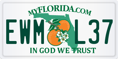 FL license plate EWML37