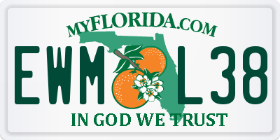 FL license plate EWML38