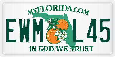 FL license plate EWML45