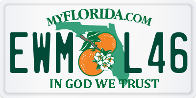 FL license plate EWML46
