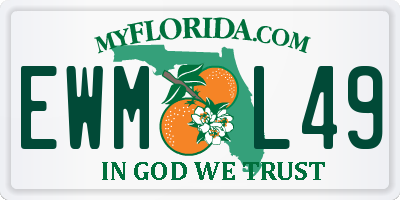 FL license plate EWML49