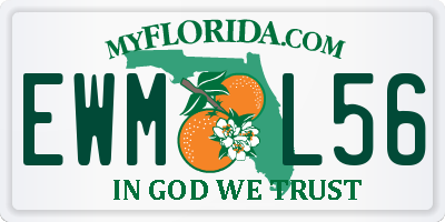 FL license plate EWML56