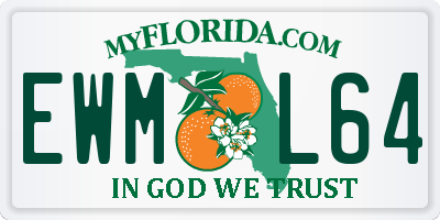 FL license plate EWML64