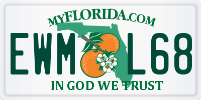 FL license plate EWML68
