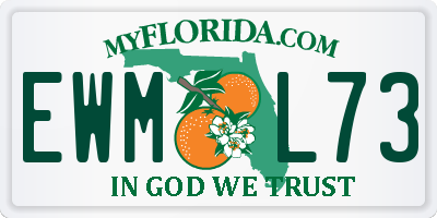 FL license plate EWML73
