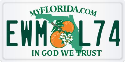FL license plate EWML74