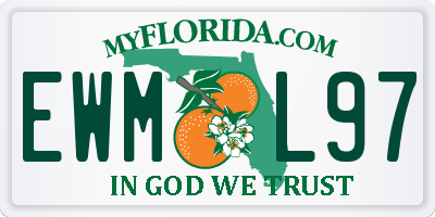 FL license plate EWML97