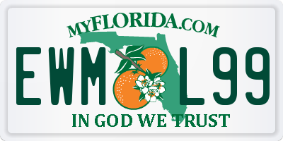 FL license plate EWML99