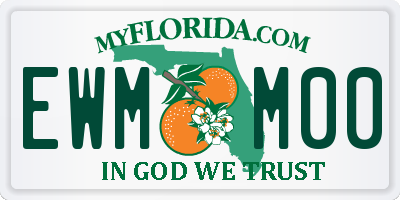 FL license plate EWMM00