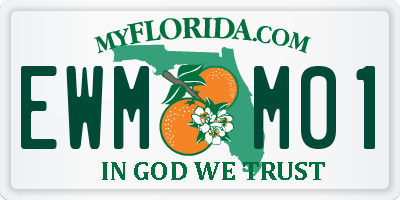 FL license plate EWMM01
