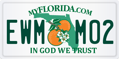 FL license plate EWMM02