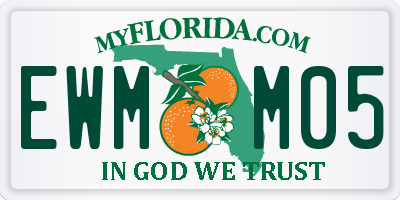 FL license plate EWMM05