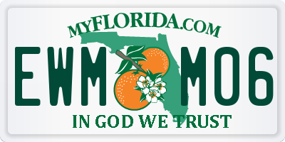 FL license plate EWMM06