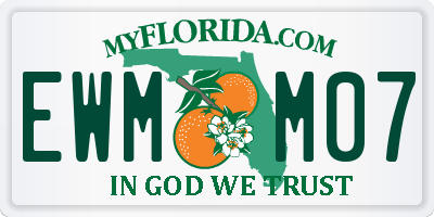 FL license plate EWMM07