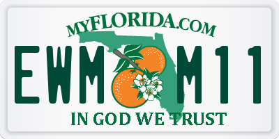 FL license plate EWMM11