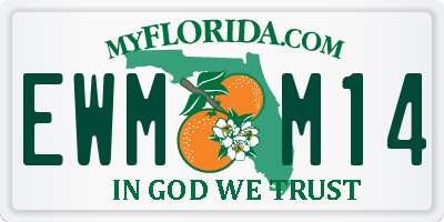 FL license plate EWMM14