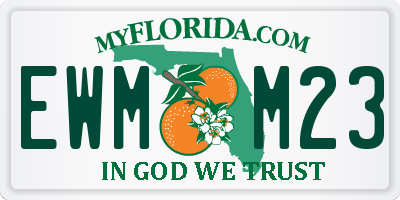 FL license plate EWMM23