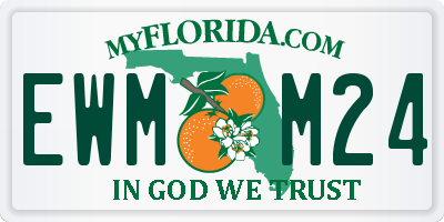 FL license plate EWMM24