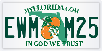 FL license plate EWMM25