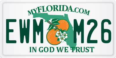 FL license plate EWMM26