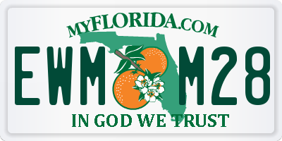 FL license plate EWMM28