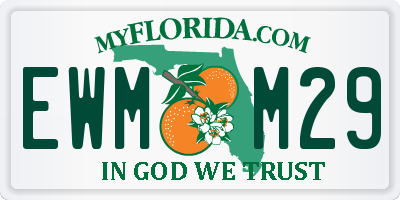 FL license plate EWMM29