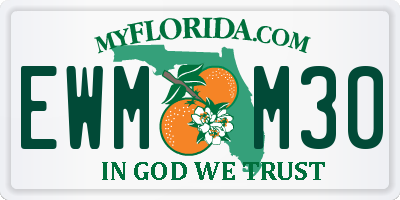FL license plate EWMM30