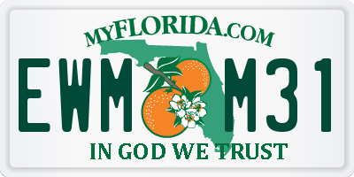 FL license plate EWMM31