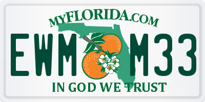 FL license plate EWMM33