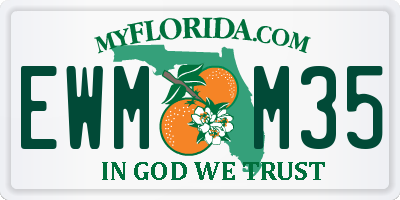 FL license plate EWMM35