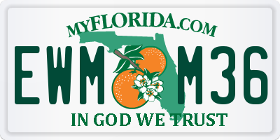 FL license plate EWMM36