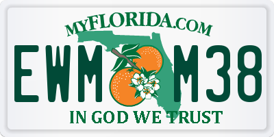 FL license plate EWMM38