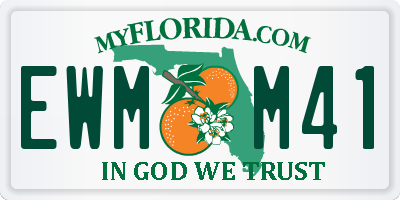 FL license plate EWMM41