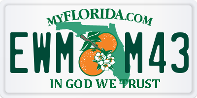 FL license plate EWMM43