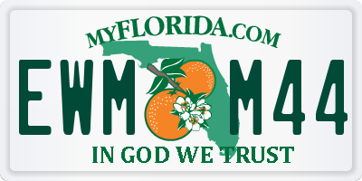 FL license plate EWMM44